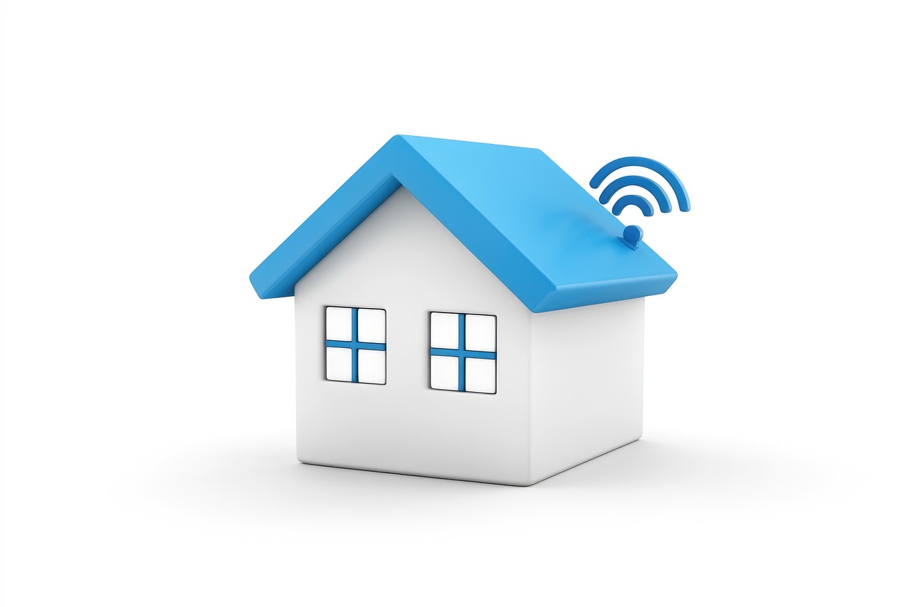 ai generated, smart home, wi-fi, house, home automation, digital, network, technology, signal, internet, connection, 3d, smart, home, wireless technology