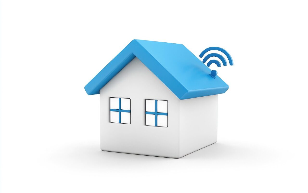 ai generated, smart home, wi-fi, house, home automation, digital, network, technology, signal, internet, connection, 3d, smart, home, wireless technology